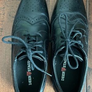 Deer Stag size 3. Boys dress shoes. Only worn once. Excellent condition